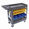 Picture of 2 Tier Plastic Workshop Parts Trolley - 250kg 1185 x 650mm